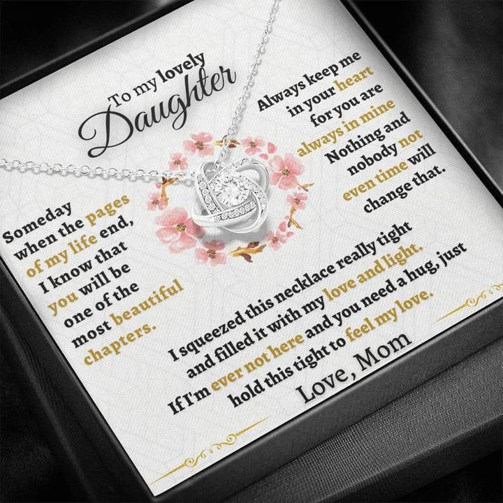 Lovely Daughter Necklace Some Day When Pages Of My Life End You