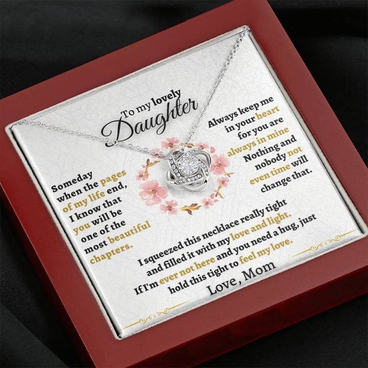 Lovely Daughter Necklace Some Day When Pages Of My Life End You