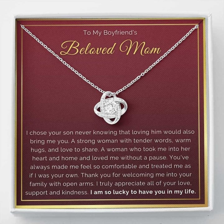 To My Beloved Mom Necklace/ Mom Necklace Jewelry for Anniversary / Birthday & Mother''s Day/ Message Card to Beloved Mother