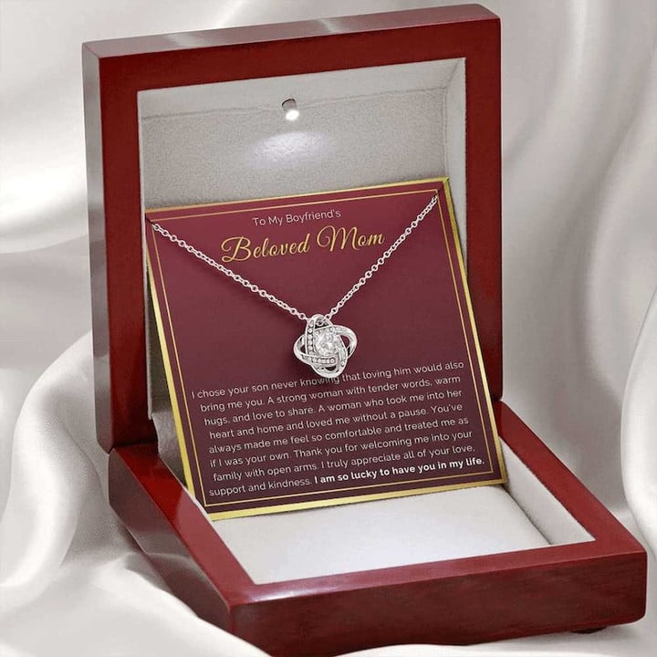 To My Beloved Mom Necklace/ Mom Necklace Jewelry for Anniversary / Birthday & Mother