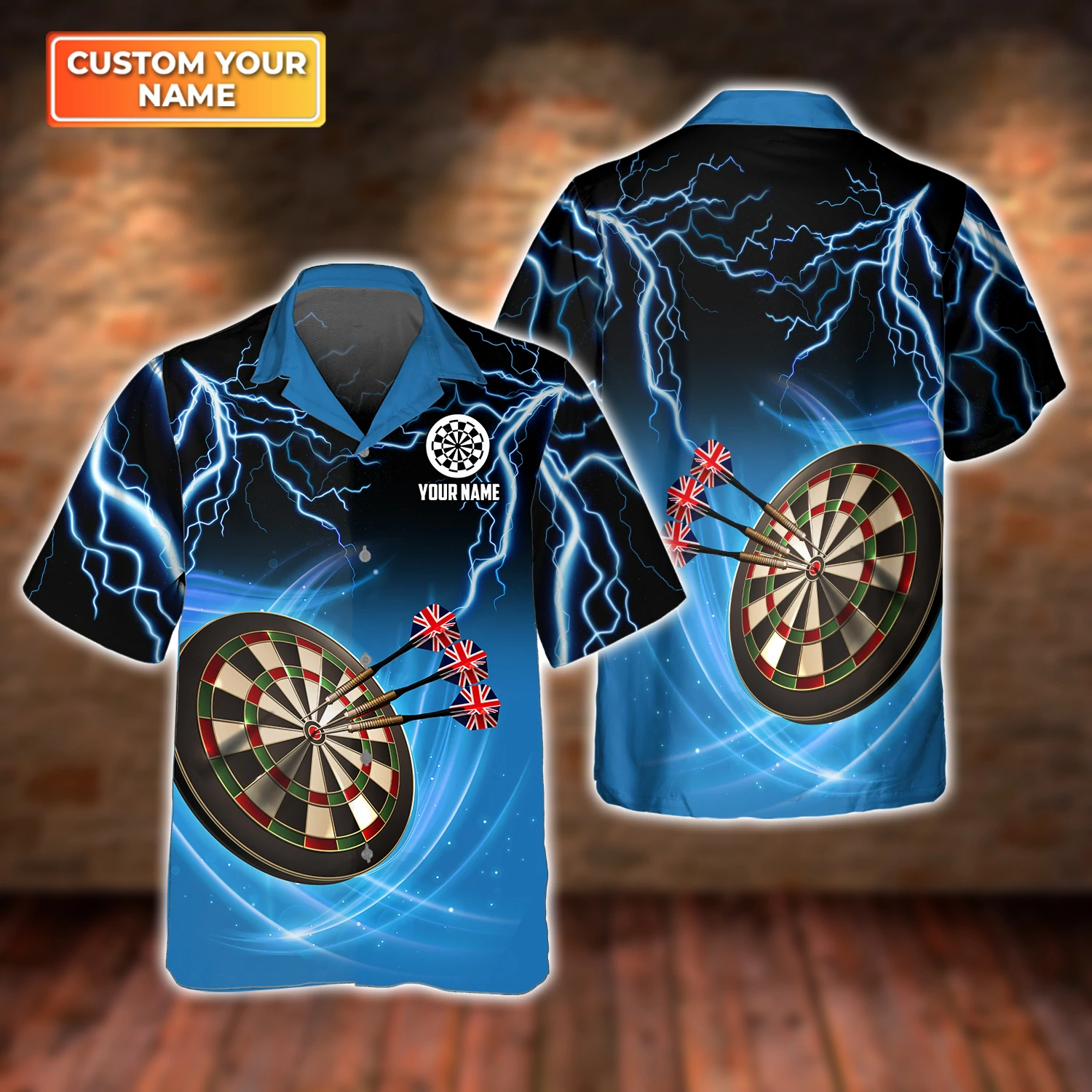Darts Personalized Name 3D Hawaiian shirt/ Darts Shirt/ Darts Gift/ Dart Player/ Funny Darts Shirt