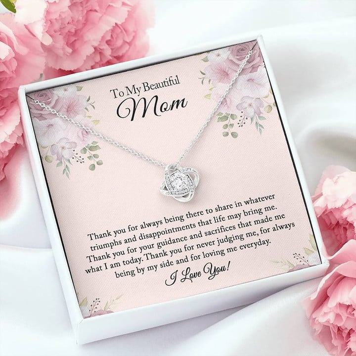 To My Beautiful Mom Necklace/ Mom Necklace/ Mom Birthday Gift from Daughter/ Mom Gift From Son/ Mother''s Day Gift