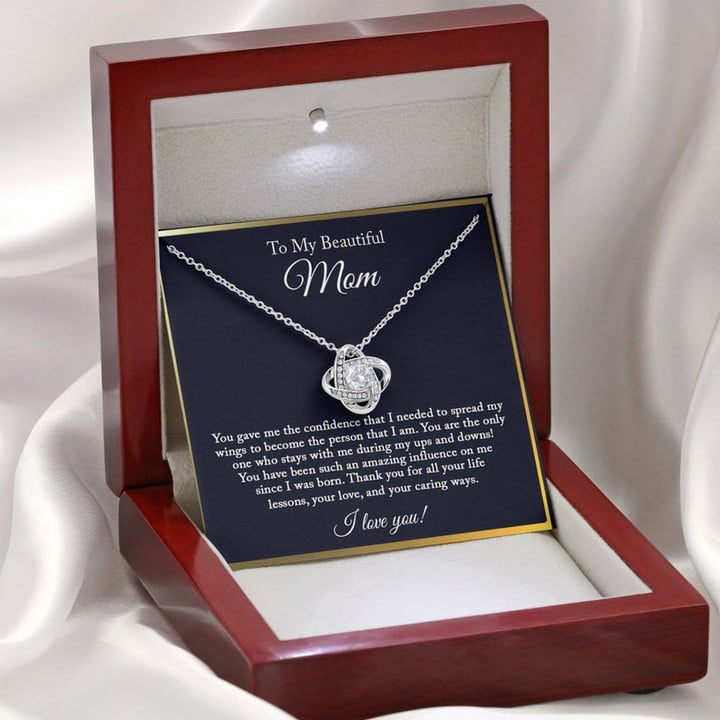 To My Beautiful Mom Necklace/ Mom Necklace/ Mom Birthday Gift from Daughter/ Mom Gift From Son/ Mother