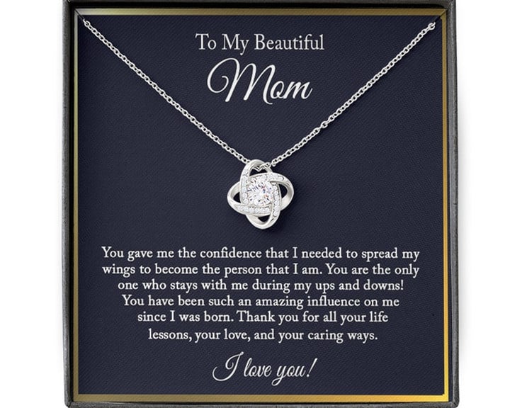 To My Beautiful Mom Necklace/ Mom Necklace/ Mom Birthday Gift from Daughter/ Mom Gift From Son/ Mother''s Day Gift