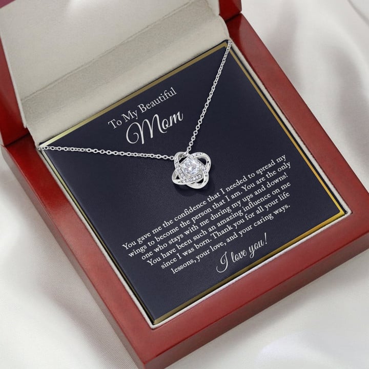 To My Beautiful Mom Necklace/ Mom Necklace/ Mom Birthday Gift from Daughter/ Mom Gift From Son/ Mother