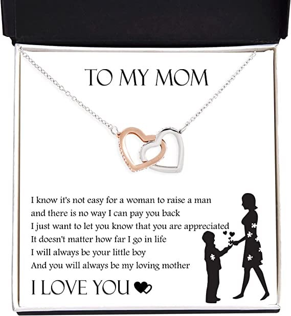 Necklace Gift for Mom/ Mother''s day gift card for Mom/ Birthday/ gifts for Mom who has everything/ Necklace for mom from Son