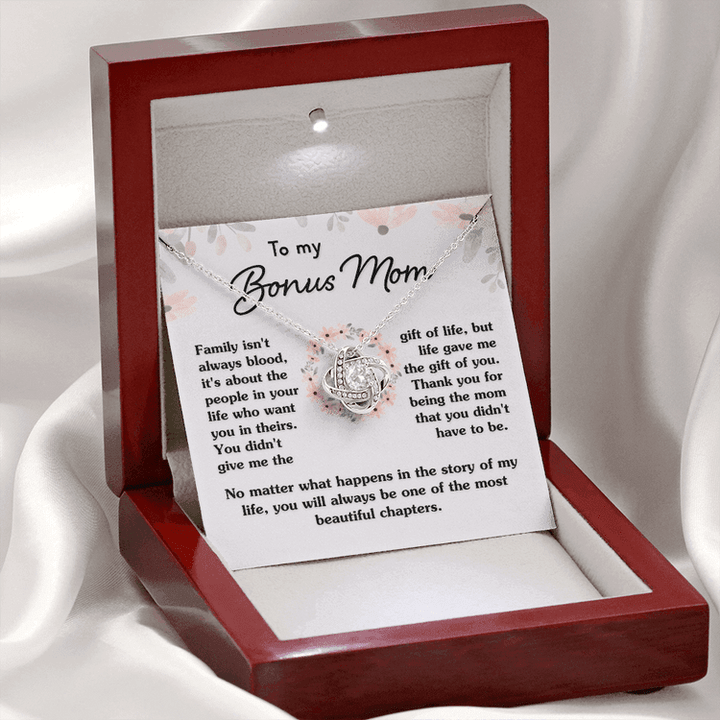 To My Bonus Mom Necklace Gift - Thank you for being the mom that you didn