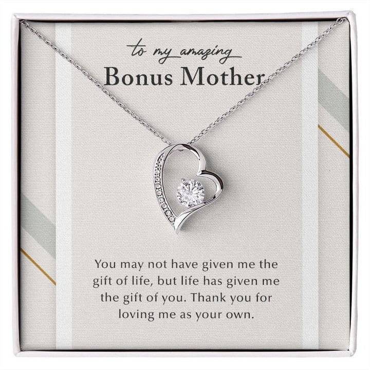 Sentimental Gift for Bonus Mother/ Step Mom Gift/ Present for Stepmom Bonus Mom Necklace/ Stepmom Necklace/ Step Mother''s Day Gift from Bride