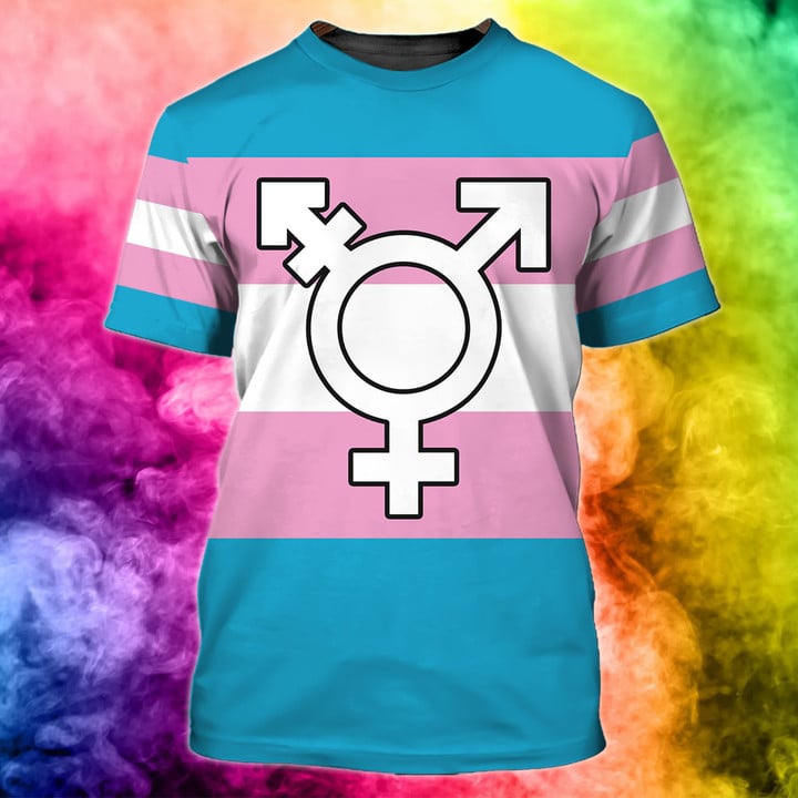 3D All Over Print LGBT Color Shirt/ 3D Pride Men Shirt/ Idea Gift for LGBT