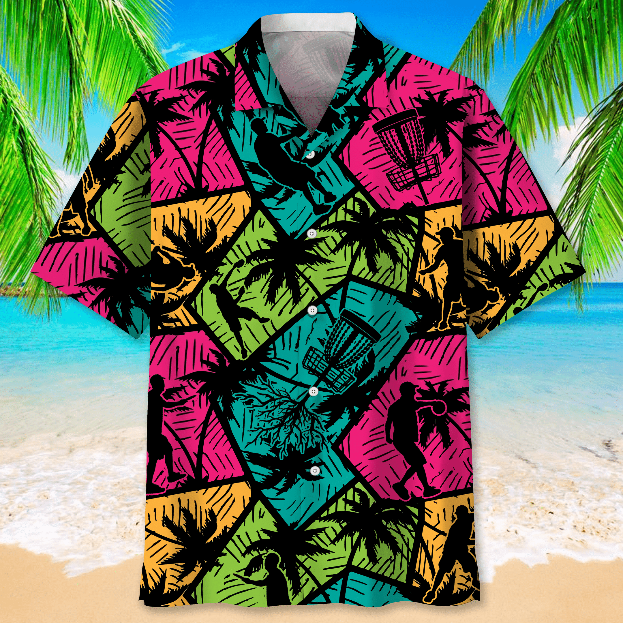 Disc Golf Beach Hawaiian Shirt for men and women / Men''s Disc Golf gifts