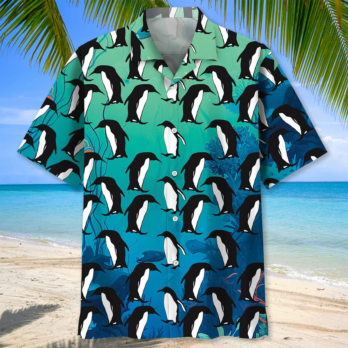 Penguins Ocean Hawaiian Shirt/ Penguin Of The World Shirt/ Happy Penguin Awareness Day/ Penguin Shirt/ Penguin Lover