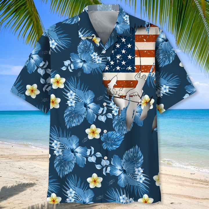 Fishing Beach Nature Hawaiian Shirt for men/ Fishing Shirt/ Gift For Fishing lover