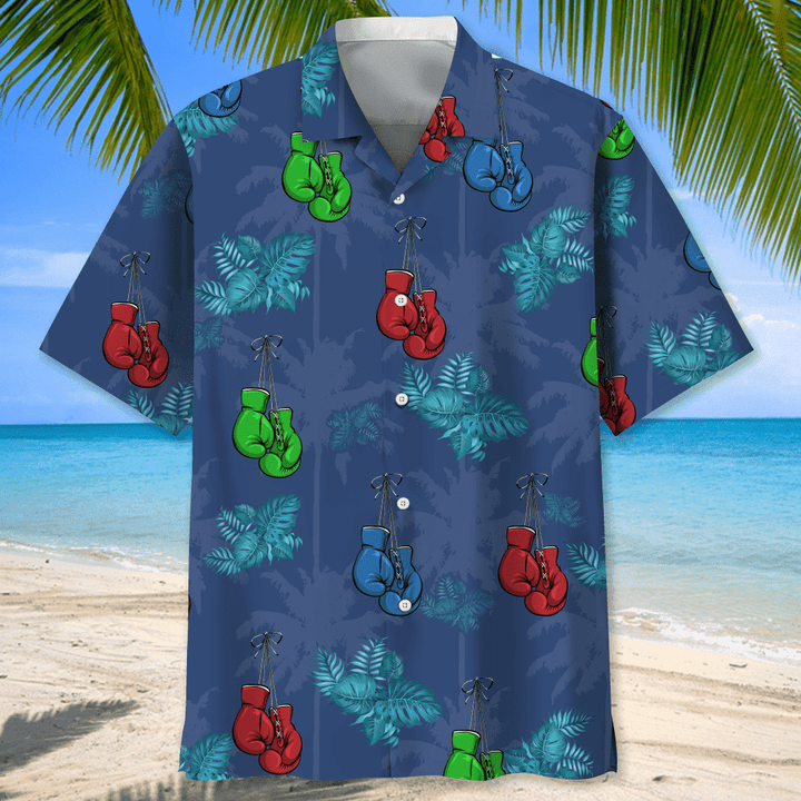 Boxing Nature Flower Hawaiian Shirt for Men/ Boxing player shirt/ Boxing gifts