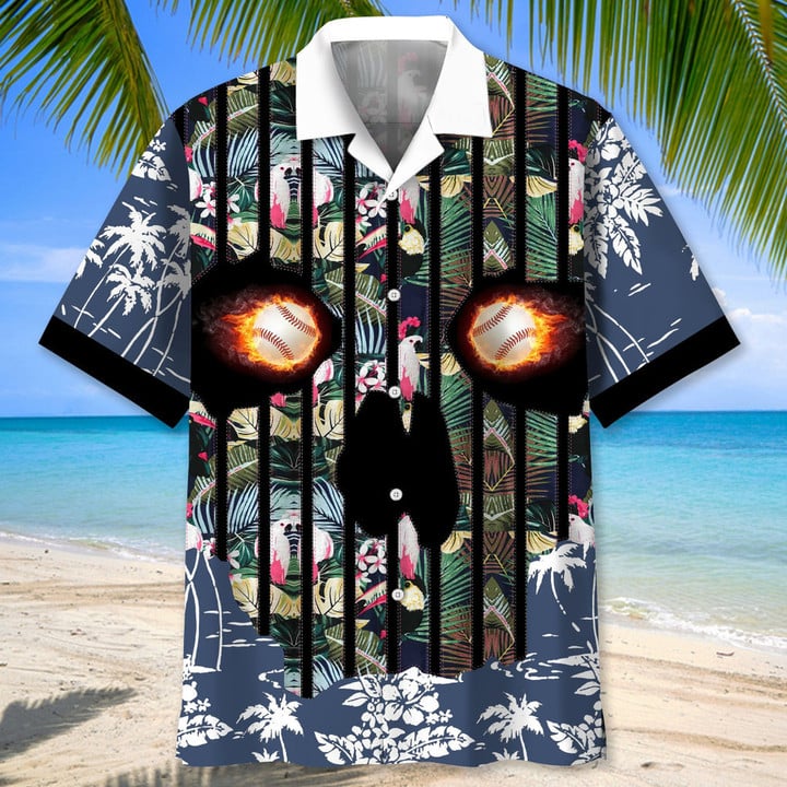 Baseball custom style Hawaiian Shirt for Men/ Baseball player shirt/ Baseball gifts