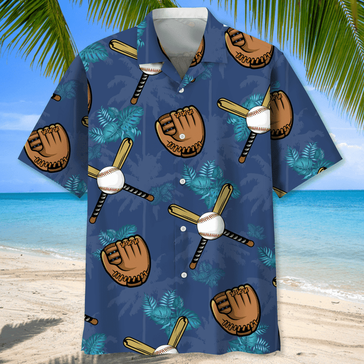Baseball custom style Hawaiian Shirt for Men/ Baseball player shirt/ Baseball gifts