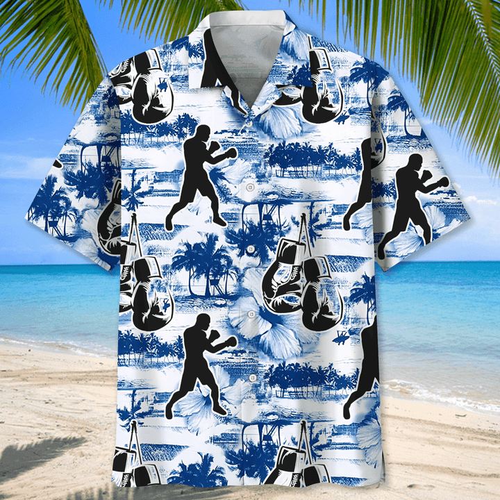 Boxing Nature Flower Hawaiian Shirt for Men/ Boxing player shirt/ Boxing gifts