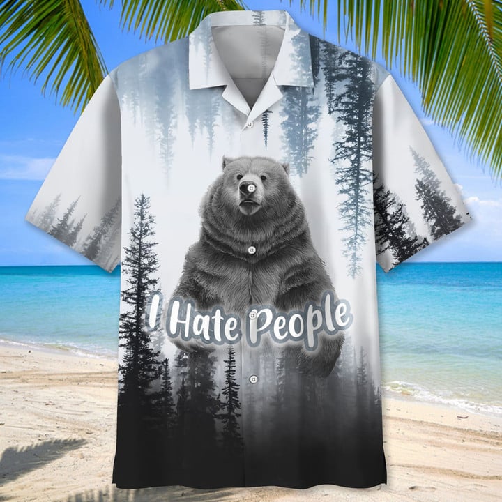 Camping Bigfoot Hawaiian Shirt for Men/ Camping Shirt/ Adventure Shirts