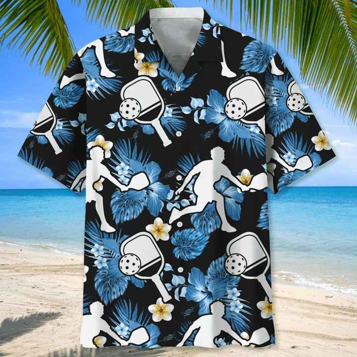 Pickleball Blue Nature Hawaiian Shirt/ Men