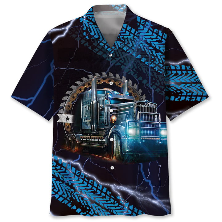 Trucker Light Hawaiian Shirt/ Gift for trucker