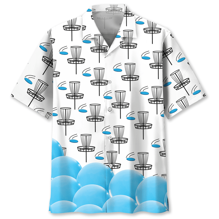 Disc Golf Tropical Hawaiian Shirt/ Unisex Summer Beach Casual Short Sleeve Summer Vacation Beach Shirts