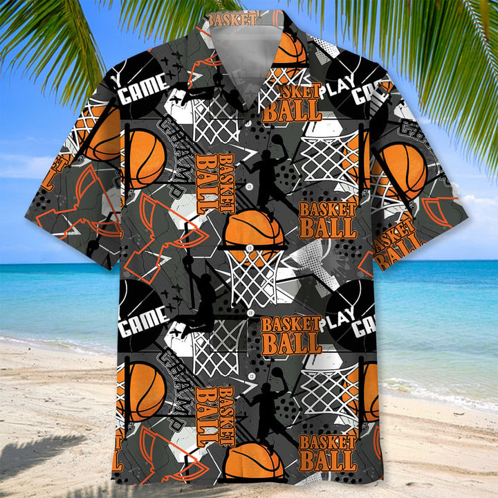 Basketball Hawaiian Nature Hawaiian Shirt/ Summer Gift For Women/ Men
