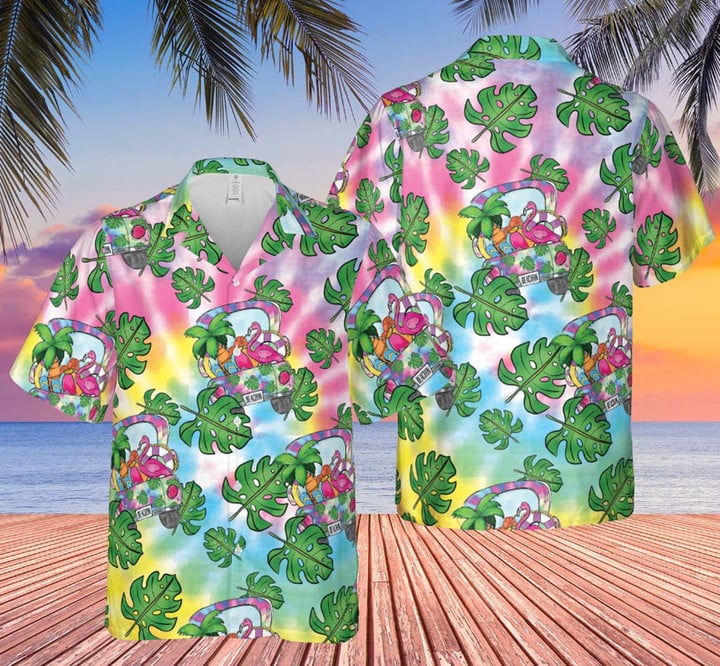 Truck Flamingo Summer Vtn01 Hawaiian Shirt/ Hawaiian Shirt For Summer Vacation 2023
