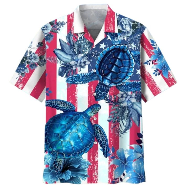 Turtle Beach Hawaiian Aloha Shirts Full Print/ Hawaiian Beach Shirt For Travel Summer/ Gift To Turtle Lovers/ Hawaiian 3d Funny Shirt