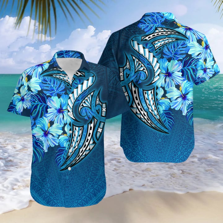 Amazing Polynesian Hibiscus Hawaii Shirt/ Hawaii Shirts Mens/ Beach Shirts For Men/ Gender-neutral Adult Clothing