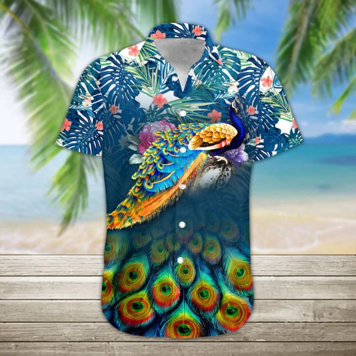 3d Peacock Hawaii Shirt/ Hawaiian Shirts For Men And Women Short Sleeve Aloha Beach Shirt/ Hawaiian Shirt Short Sleeves
