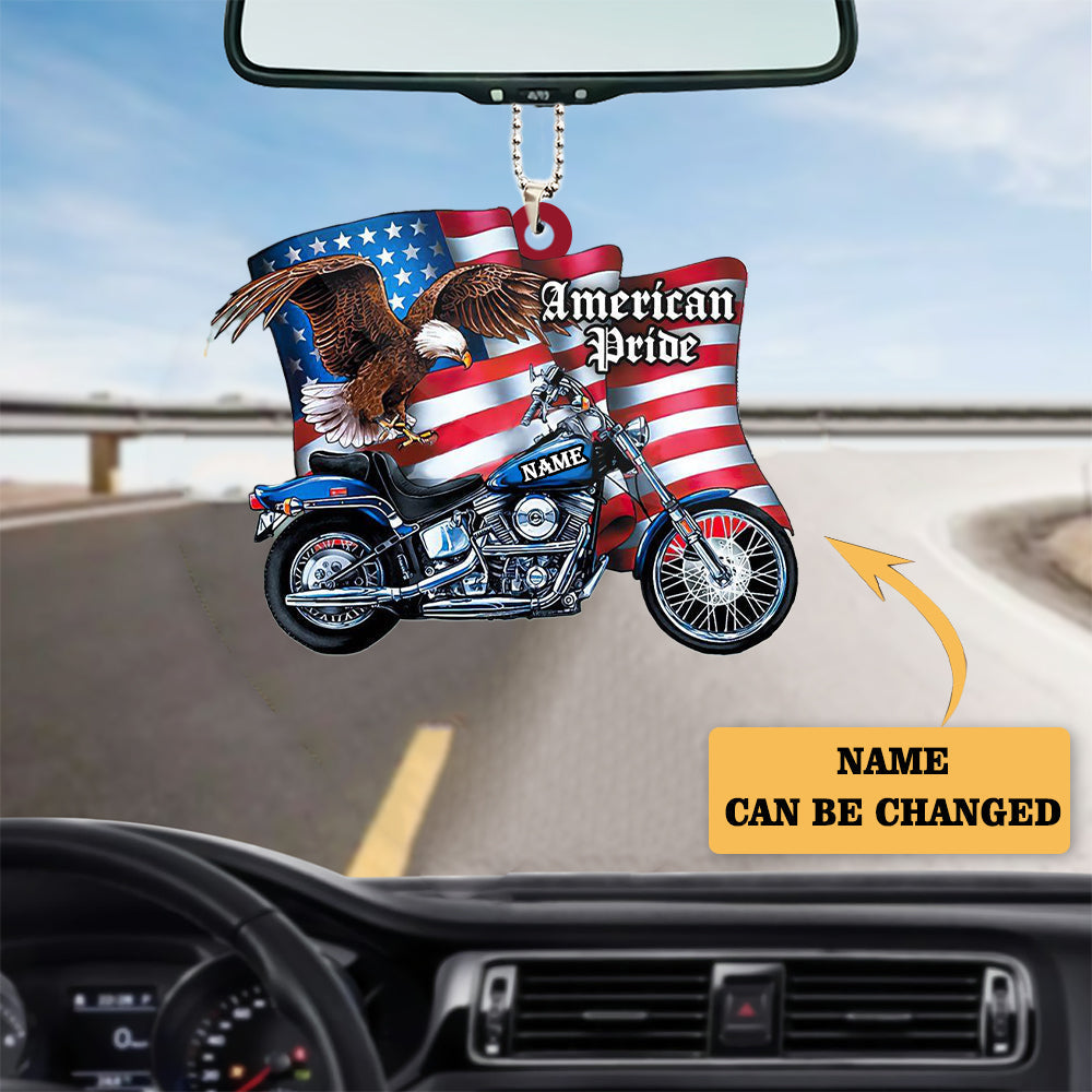 Personalized Car Hanging Ornament Flag Motorcycle Ornament For Auto