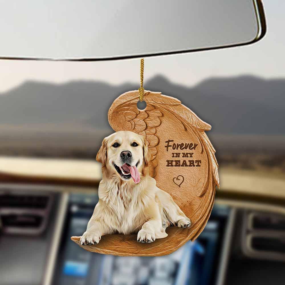 Golden Retriever Forever In My Heart Hanging Ornament Dog Ornament Coolspod