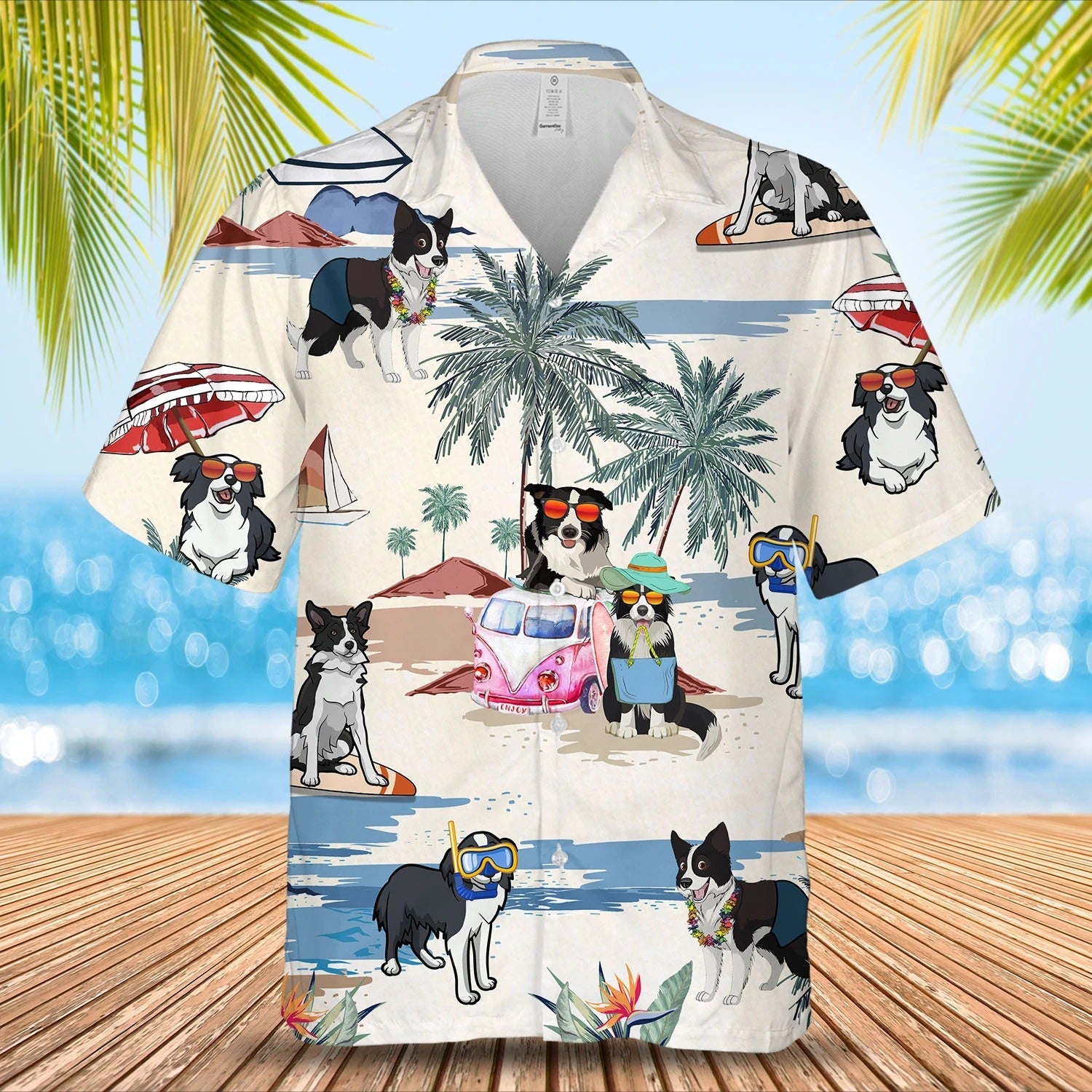 3D Full Printed Dog Summer Beach Hawaiian Shirt/ Hawaii Aloha Shirt For Summer Travel/ Gift To Dog Lovers/ Dog Hawaii Shirt