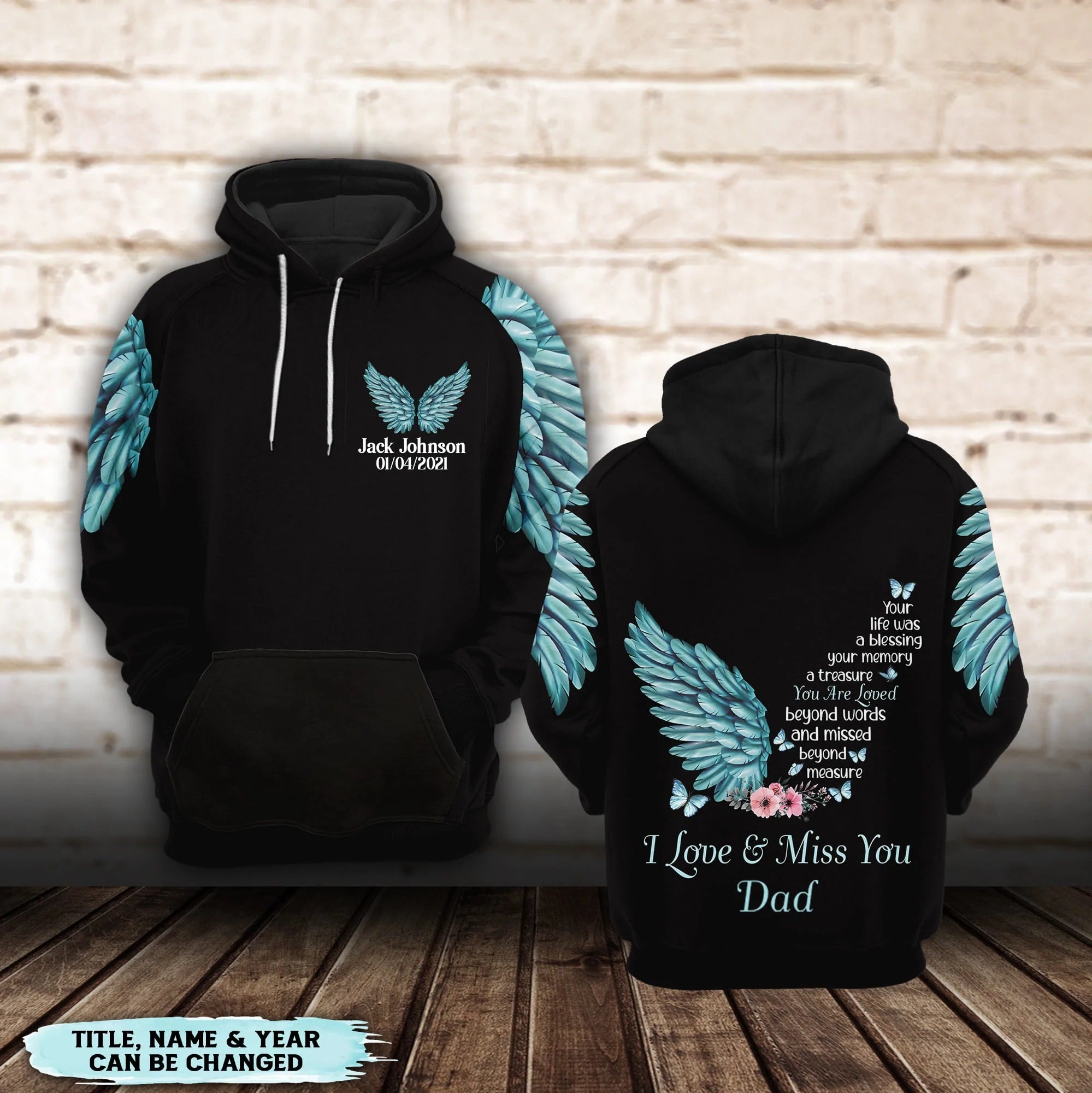 Personalized Memorial Hoodie Loss Of Sister Loss Aunt Remembrance Outfit You Are Loved Beyond Words