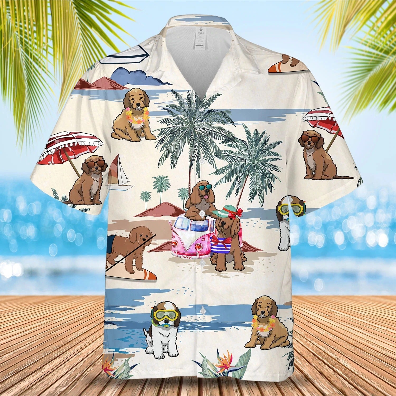 Cookapoo Summer Beach Hawaiian Shirt/ Cool Dog Breed In Hawaiian Shirts For Dogs Lovers