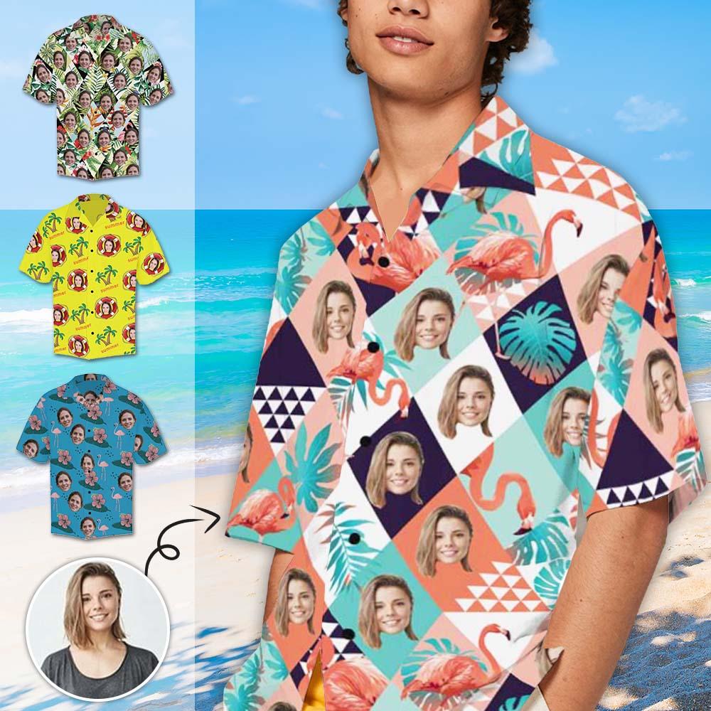 Upload Photo Summer Made Hawaiian Shirts/ Best Idea Gift for Men Women in Summer Vacation