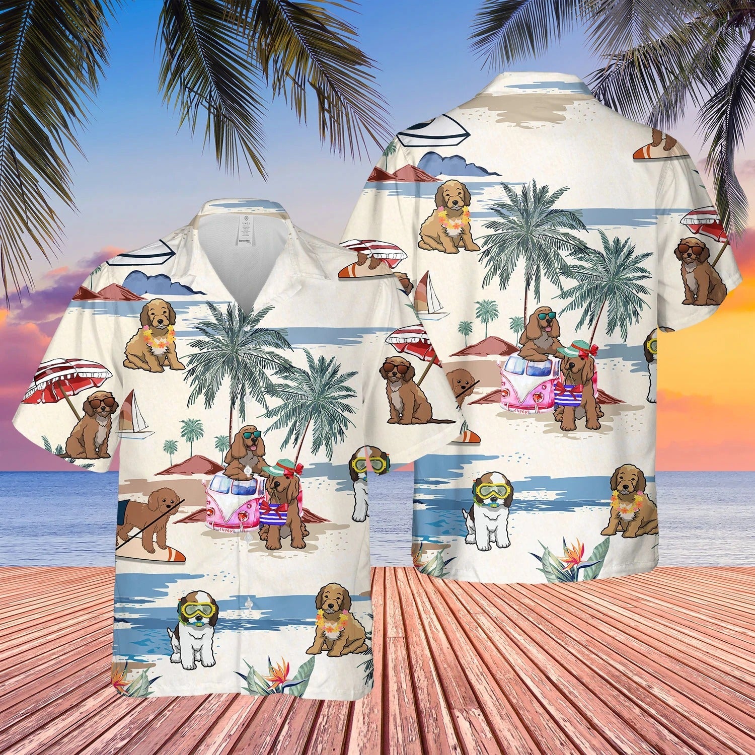 Cookapoo Summer Beach Hawaiian Shirt/ Cool Dog Breed In Hawaiian Shirts For Dogs Lovers