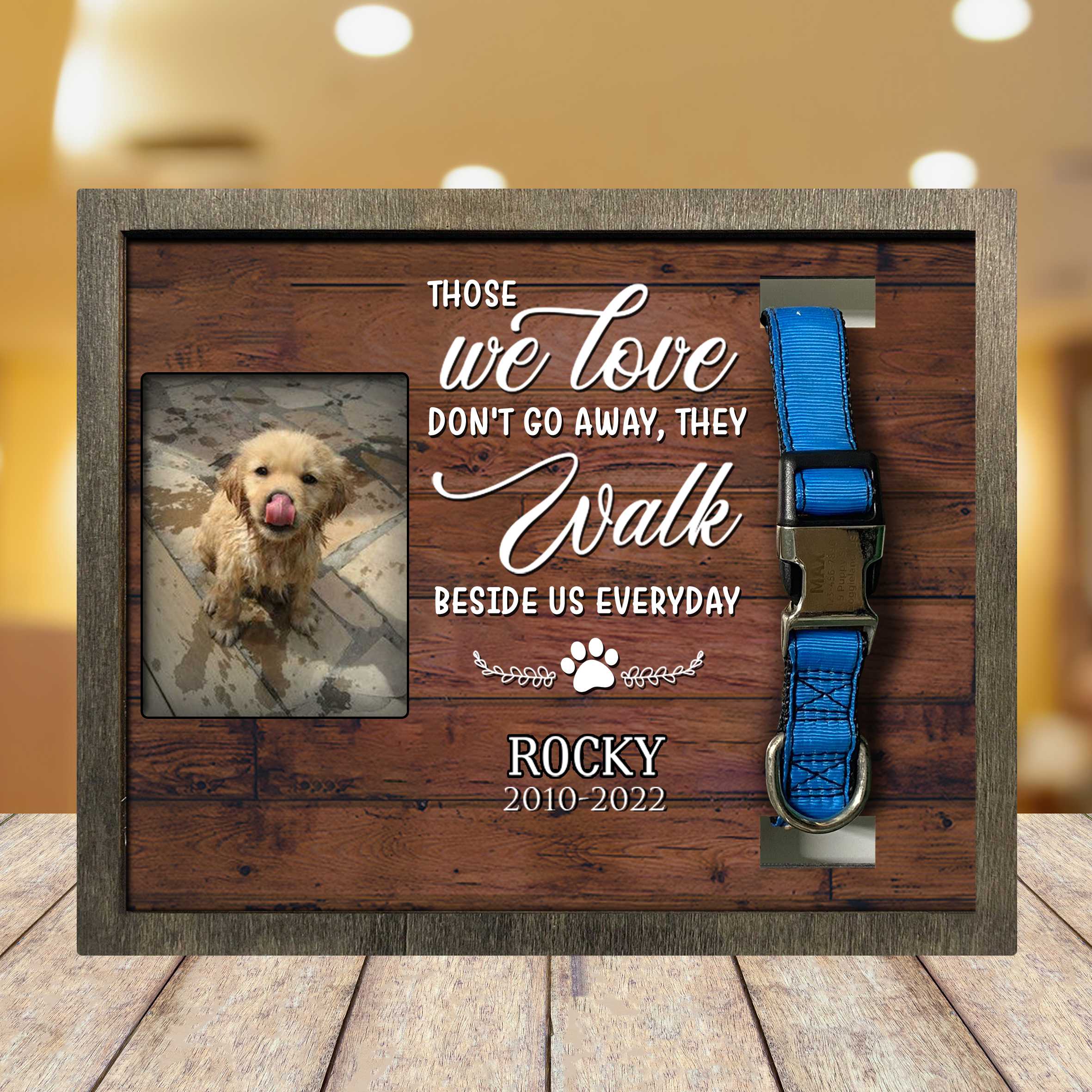 Golden Retriever Memorial Gift Decor/ Dog Picture Frame/ Dog Picture Frame/ For Loss Of Pet