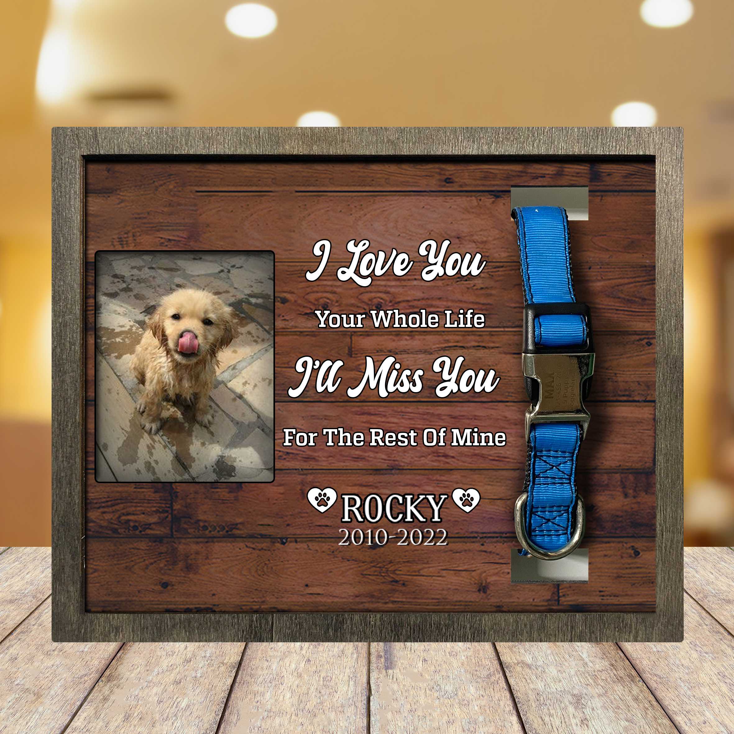 Golden Retriever Memorial Gift Decor/ Dog Picture Frame/ Dog Picture Frame/ For Loss Of Pet