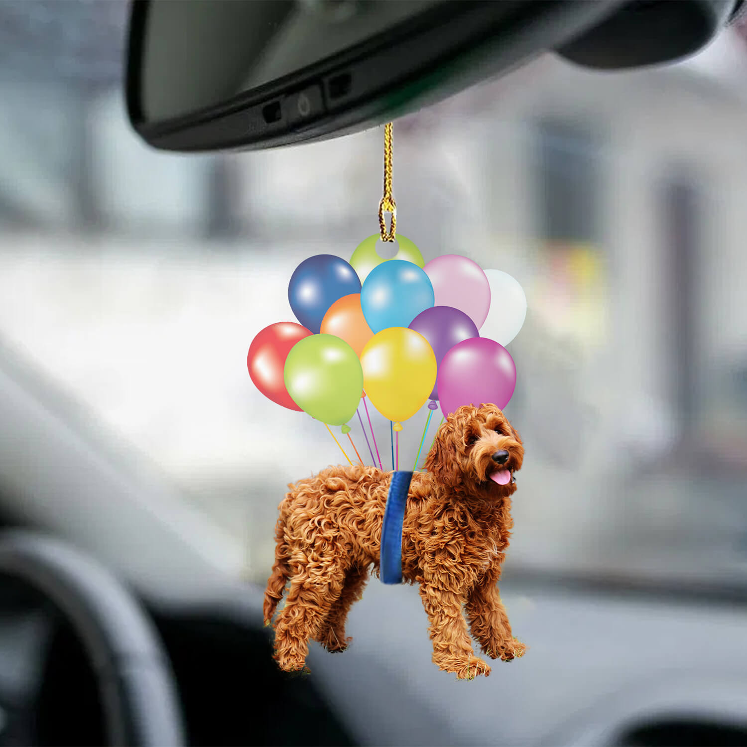 Labradoodle Fly With Bubbles Dog Hanging Ornament Dog Ornament Coolspod