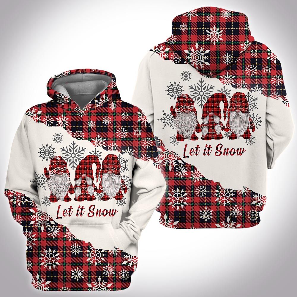 Let it snow Gnome Christmas Hoodie