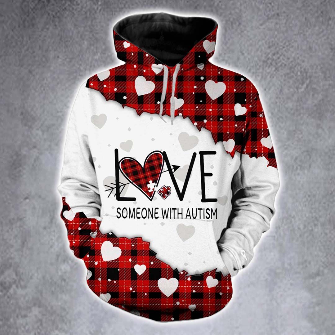 Love Someone With Autism Christmas Hoodie