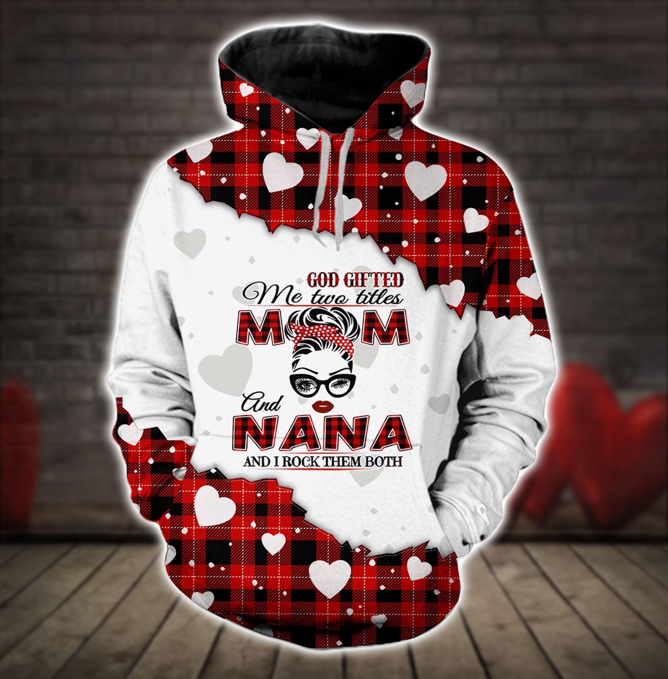 God Gifted Mom Nana Christmas Hoodie
