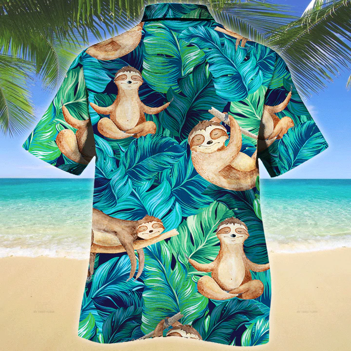 Sloth Lovers Gift Hawaiian Shirt/ Animal Hawaiian Shirt Men/ women/ Gift for Sloth lovers