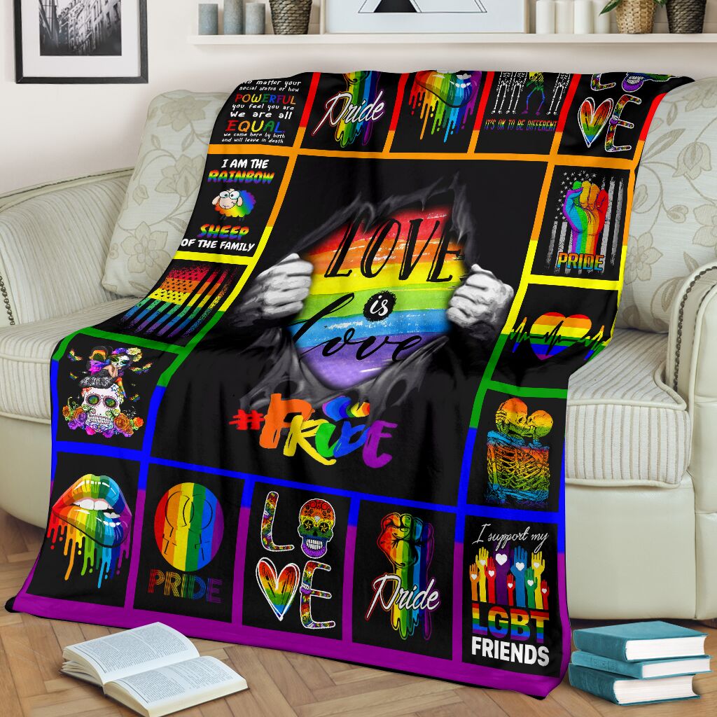 Lgbt Love Is Love Blanket Gift For Gay Friend/ Lesbian Friend Gift/ Pride Gift