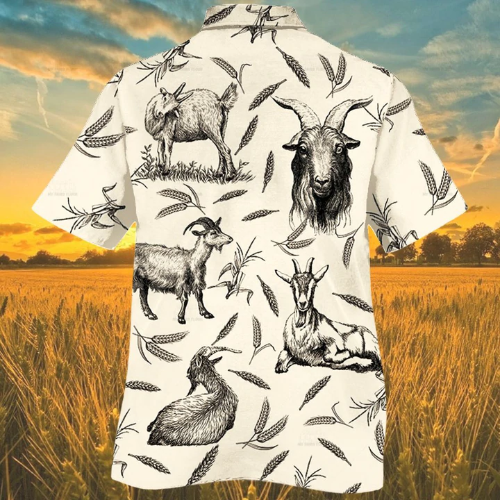 Goat Farm Lovers Hawaiian Shirt Men