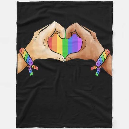 Gay Pride Blanket/ Fleece Blanket For Gaymer/ Couple Gay Man Gift/ Gay Blankets