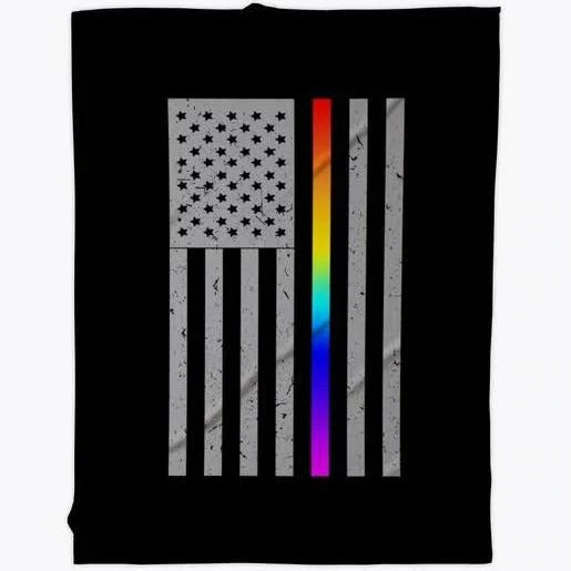 Lgbt Blanket Hate Has No Home Here/ Pride Gift For Gay Friend/ Lesbian Gift On Pride Month/ Blanket Lgbt