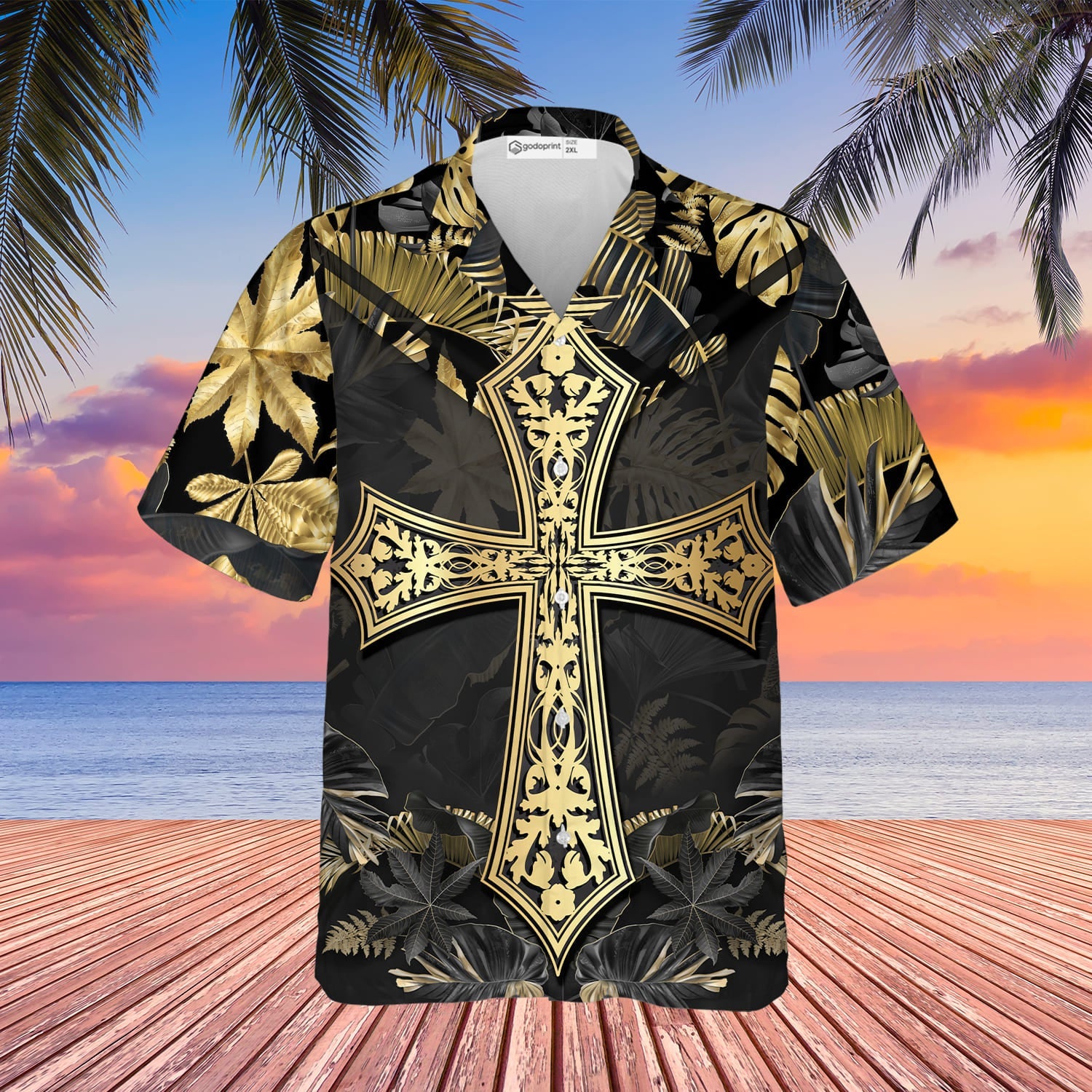 Jesus Hawaiian Shirts For Men/ Jesus He Lay Down His Life For His Friends Casual Short Sleeve Jesus Shirt Men