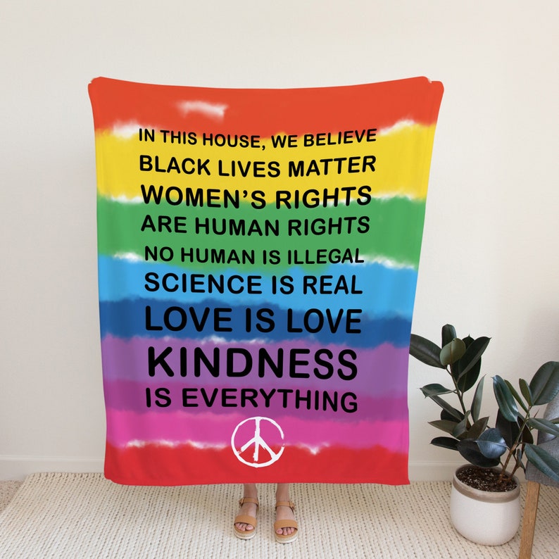 Black Lives Matter Lgbt Blanket Gift For Gay Friend/ Lesbian Blanket/ Pride Gifts