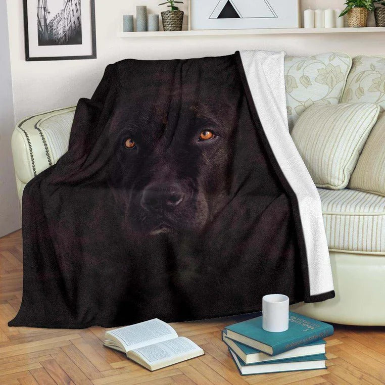 Cute Perro de Presa Canario Face Dog Hair Blanket Gift For Dog Lovers Birthday Gift Home Decor Bedding Couch Sofa Soft and Comfy Cozy